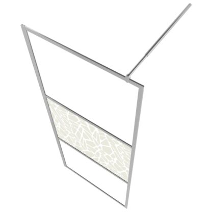 Duschwand mit Ablage für Walk-In-Dusche Chrom 80x195 cm ESG - Image 5