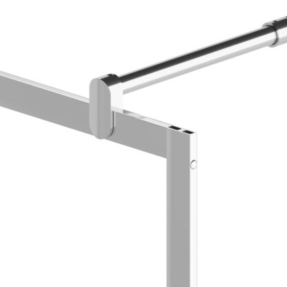 Duschwand mit Ablage für Walk-In-Dusche Chrom 80x195 cm ESG - Image 7