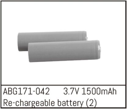 Re-chargeable Li-Ion Batteries - 3.7V 1500mAh (2)