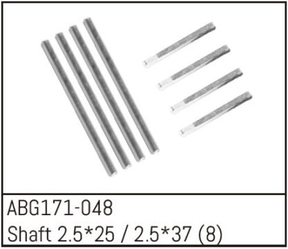 Shaft Set - 2.5*25 (4) /2.5*37 (4)