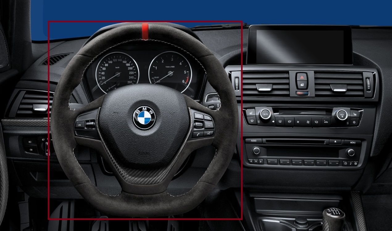 BMW M Performance Lenkrad Alcantara mit Carbonblende –