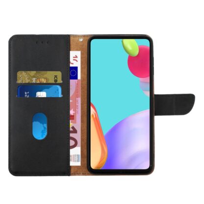 iPhone 8 Plus / 7 Plus Buch Etui Tasche Echtleder mit Kartenfach Schwarz - Image 2