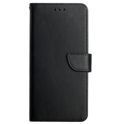 iPhone 8 Plus / 7 Plus Buch Etui Tasche Echtleder mit Kartenfach Schwarz