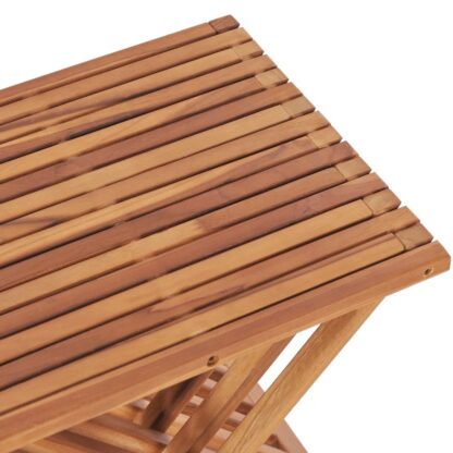 Klappbarer Hocker 40×32×45 cm Massivholz Teak - Image 6
