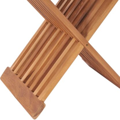 Klappbarer Hocker 40×32×45 cm Massivholz Teak - Image 7