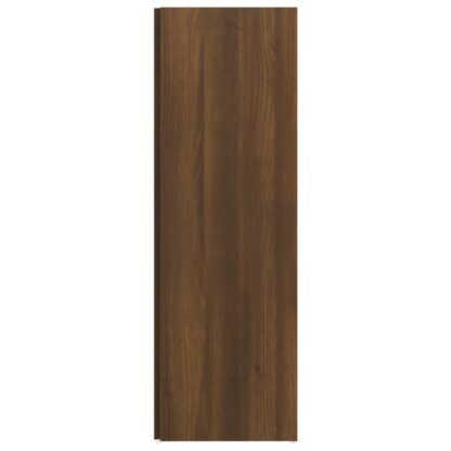 Eckregal Braun Eichen-Optik 33x33x100 cm Holzwerkstoff - Image 6
