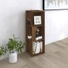 Eckregal Braun Eichen-Optik 33x33x100 cm Holzwerkstoff