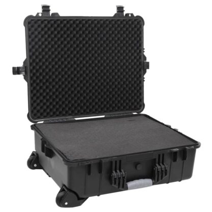 Flugkoffer mit Rollen Schwarz 63x50x23 cm PP - Image 4