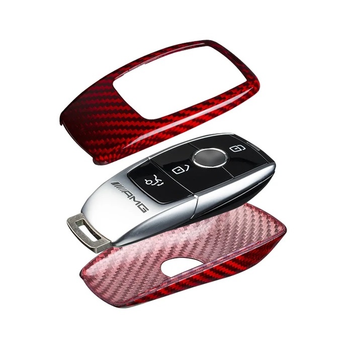 Rigid Schlüssel Fernbedienung Schutz Hülle Rot metallic für Audi