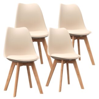 Esszimmerstuhl AMELIA 4er Set beige