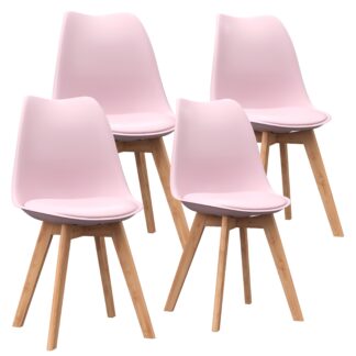 Esszimmerstuhl AMELIA 4er Set rosa