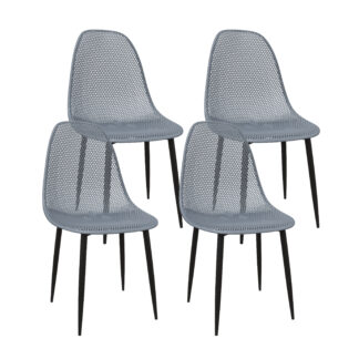Esszimmerstuhl MELINA 4er Set anthrazit