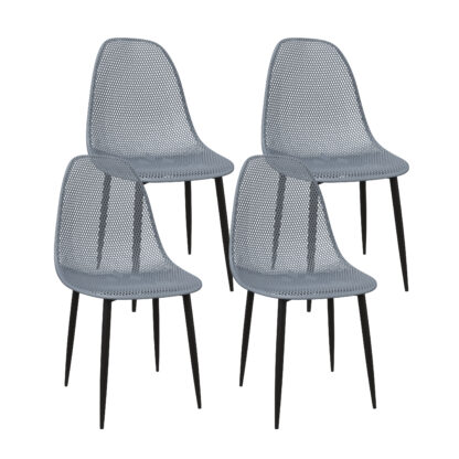 Esszimmerstuhl MELINA 4er Set anthrazit