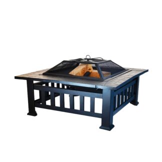 Feuerschale ERIS mit Grillrost 81 x 81 cm