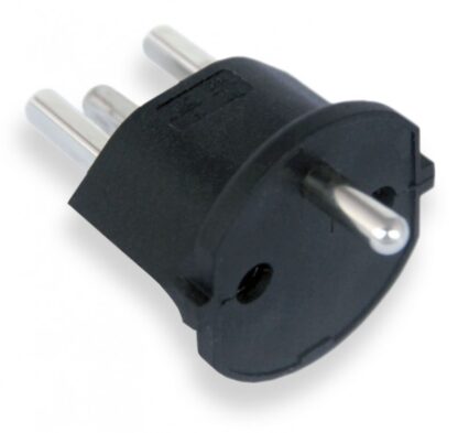 Permanent Fixadapter Fix-Adapter Stecker SCHUKO ( Typ F CEE 7 ) zu Schweiz ( Typ 23 T23 16A ) - Image 4