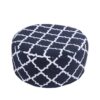 Outdoor Pouf aufblasbar PATTY dunkelblau/weiss