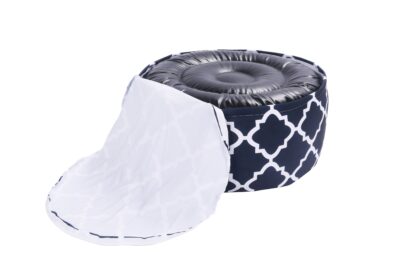 Outdoor Pouf aufblasbar PATTY dunkelblau/weiss - Image 2
