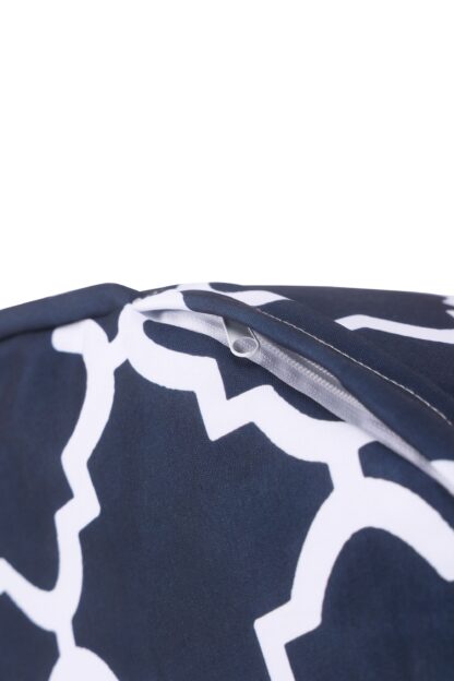 Outdoor Pouf aufblasbar PATTY dunkelblau/weiss - Image 4