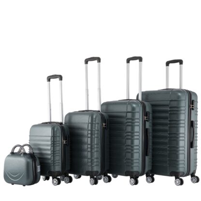 Reisekoffer Hartschalenkoffer AVA 5er Set smaragd