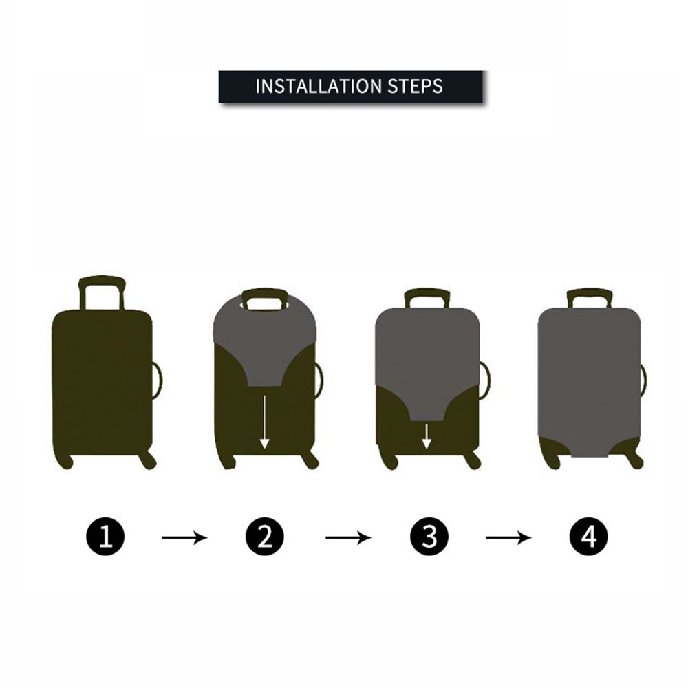 Elastische Schutzhülle für Koffer bis 63 cm Höhe, Grösse L, schwarz - Ihr  Elektronik-Versand in der Schweiz