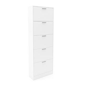 Schuhschrank 59 x 169 cm weiss