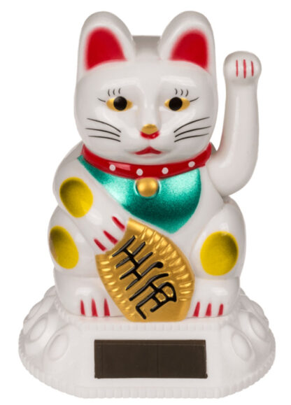 Maneki Neko SOLAR GLÜCKS-KATZE Winkekatze 8cm - Image 3