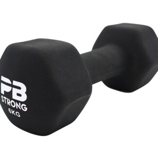 Performbetter Neopren Kurzhantel 6kg Schwarz (Stk.)