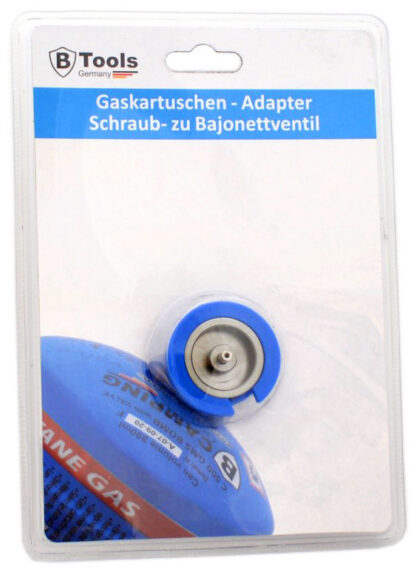 B-TOOLS Gaskartuschen VENTIL ADAPTER Schraub- zu Bajonettventil - Image 3