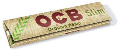 Ungebleichte OCB BIO HEMP Slim Unbleached Papers Zigarettenpapier 32 Blatt 109×44mm