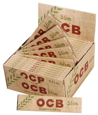 Ungebleichte OCB BIO HEMP Slim Unbleached Papers Zigarettenpapier 32 Blatt 109×44mm - Image 2