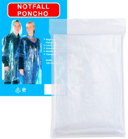 REGENPONCHO für den Notfall transparent - Image 2