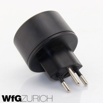 Reiseadapter Übergangs-Stecker SCHUKO (Typ F CEE 7) > Schweiz / CH (T12)