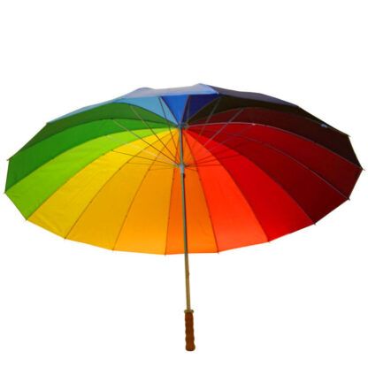 Grosser Regenbogen XXL Golf REGENSCHIRM Ø130cm - Image 2