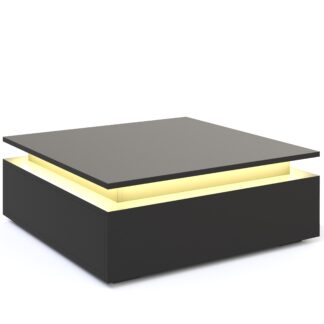 Beistelltisch LED MIRENA schwarz