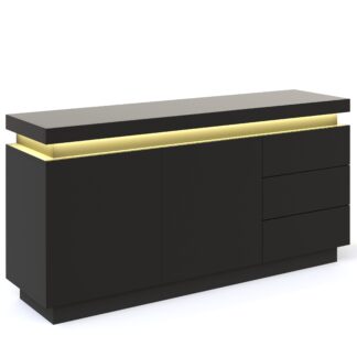 Sideboard LED ELVIO schwarz