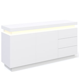 Sideboard LED ELVIO weiss