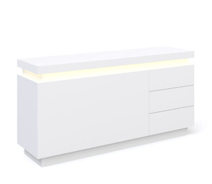 Sideboard LED ELVIO weiss