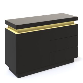 Kommode LED GIANNI schwarz