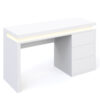 Schreibtisch LED LEANDRO weiss