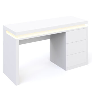 Schreibtisch LED LEANDRO weiss