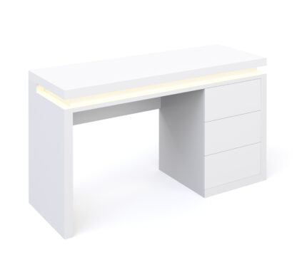 Schreibtisch LED LEANDRO weiss