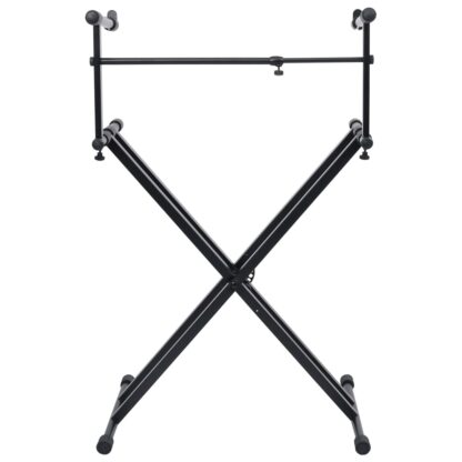 Keyboardständer Doppelstrebig X-Rahmen Schwarz - Image 2