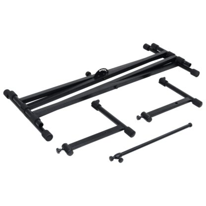 Keyboardständer Doppelstrebig X-Rahmen Schwarz - Image 6