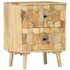 Nachttisch 40x30x50 cm Massivholz Mango