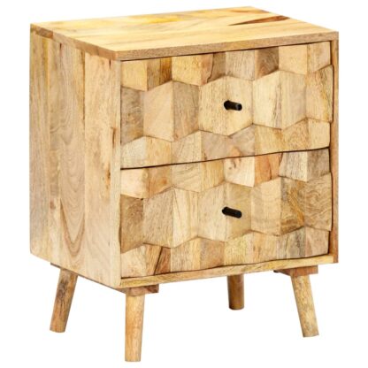 Nachttisch 40x30x50 cm Massivholz Mango - Image 2