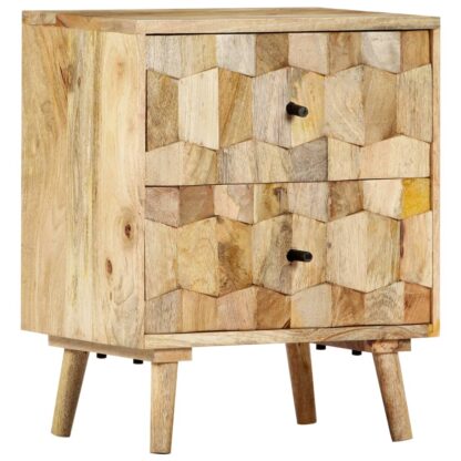 Nachttisch 40x30x50 cm Massivholz Mango - Image 8