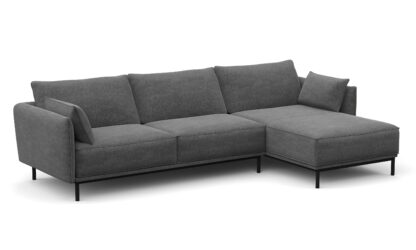 Ecksofa ELVIS rechts anthrazit