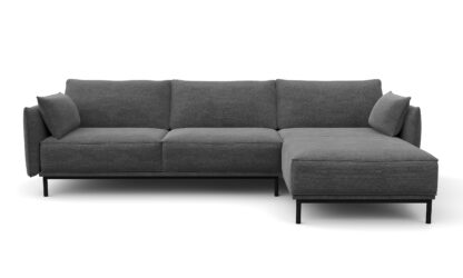Ecksofa ELVIS rechts anthrazit - Image 2