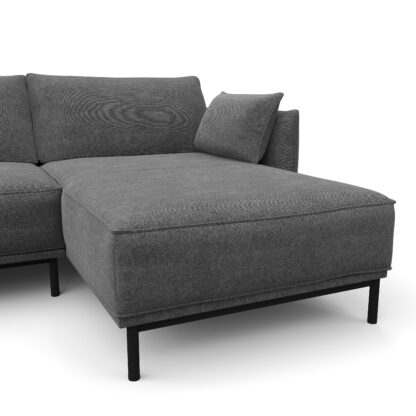 Ecksofa ELVIS rechts anthrazit - Image 5