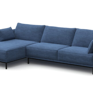 Ecksofa ELVIS links blau